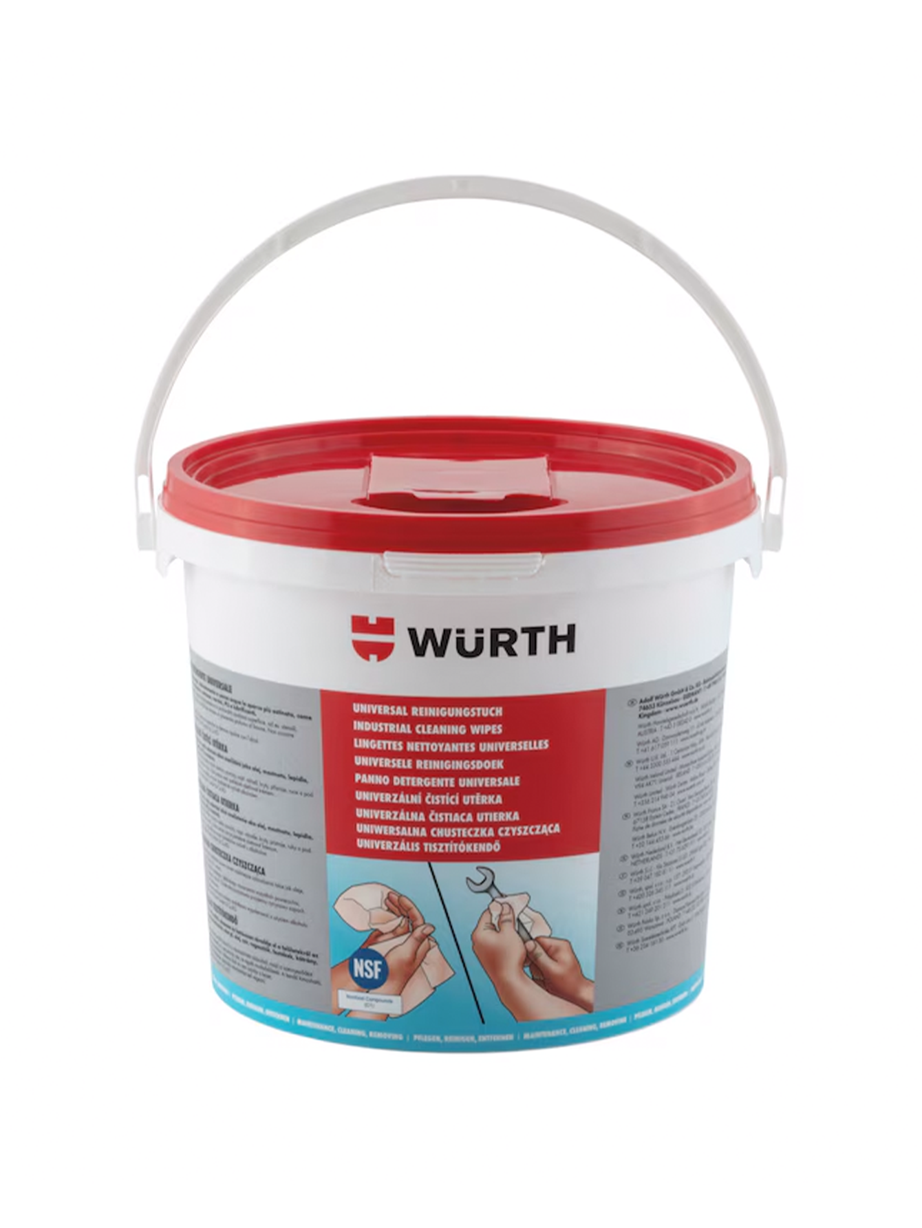 Wurth Multi Use Heavy Duty Hand Industrial Cleaning Wipes 90 Wipes