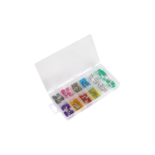 Sealey 100 Pcs Automotive Car/Motorbike STANDARD Fuse Assortment 2-30 Amp BCF100