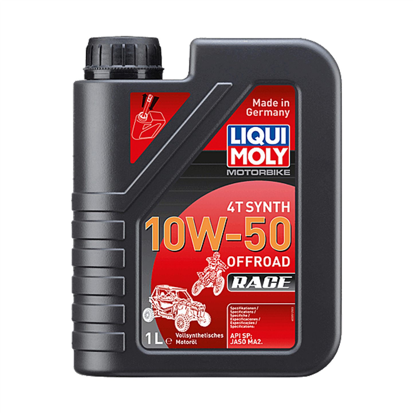 Liqui Moly Motorbike 4T 10W50 Fully Synthetic Engine Oil API SP JASO MA2 1L