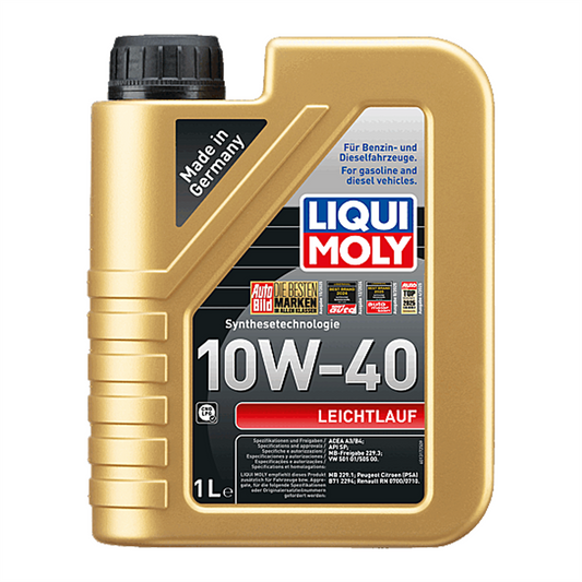 Liqui Moly 10W40 Leichtlauf 10W-40 Semi Synthetic Engine Oil ACEA A3/B4 1L