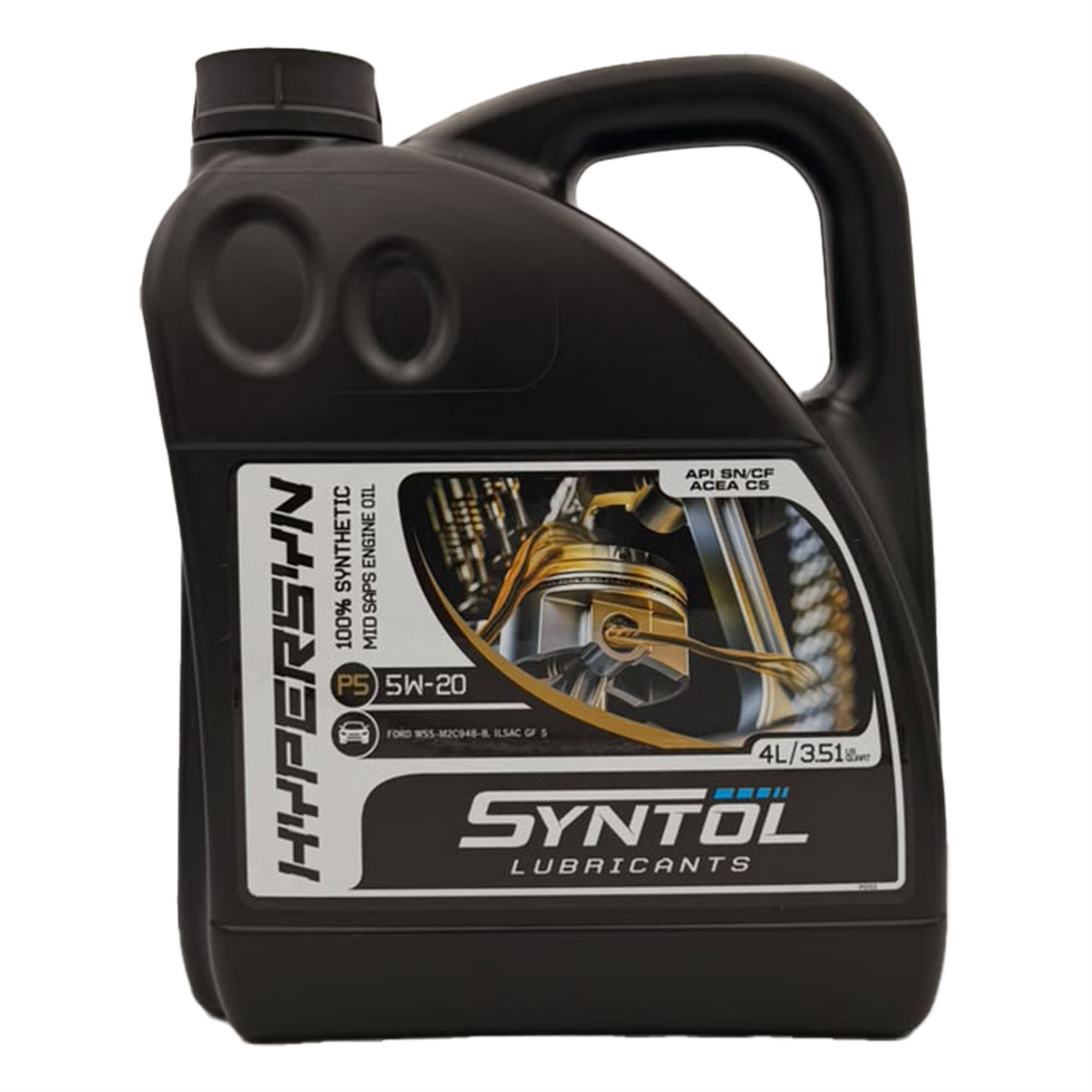 Syntol P5 5W20 Fully Synthetic Engine Oil ACEA C5 Ford WSS-M2C-948-B
