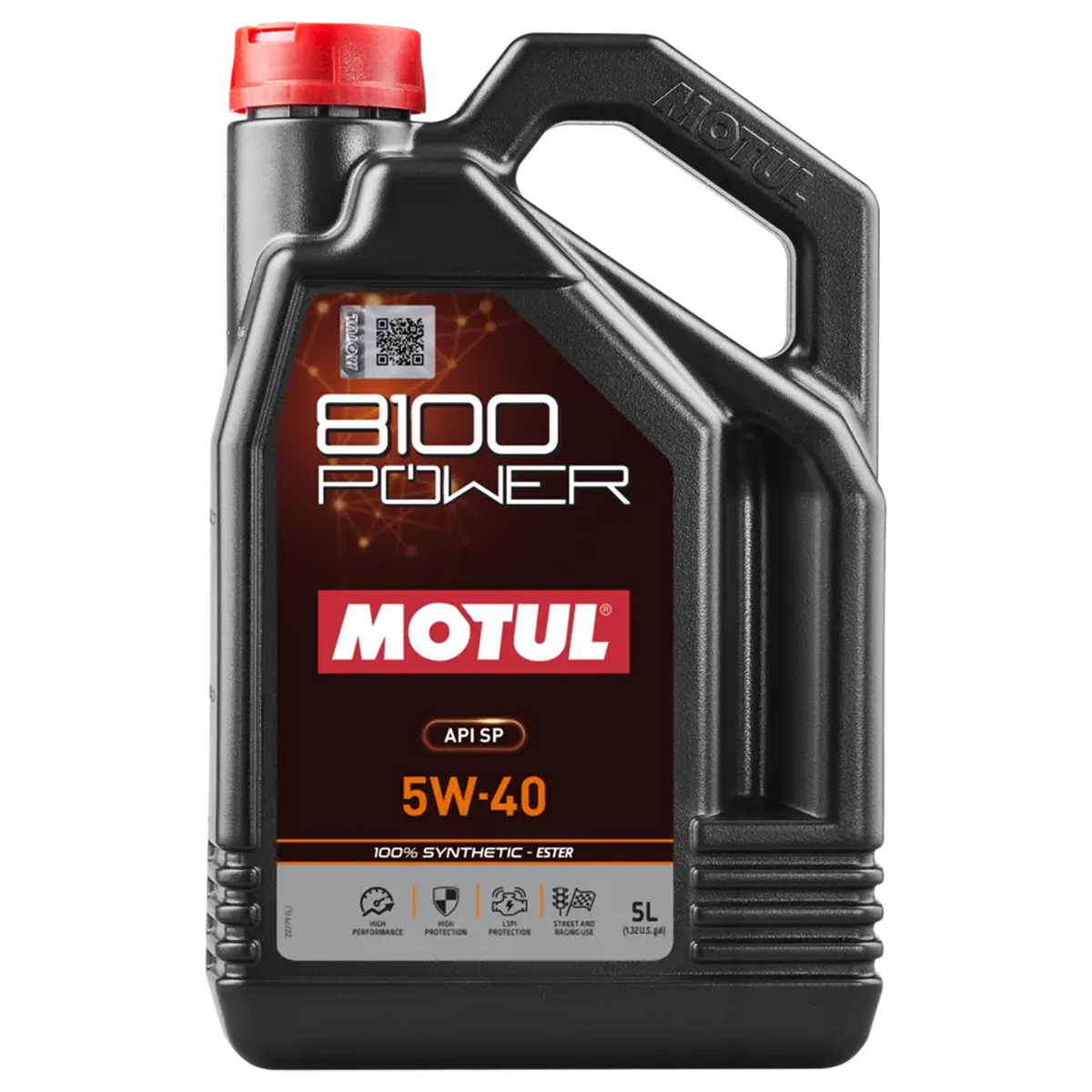 Motul 8100 Power 5W-40 Fully Synthetic Ester Engine Oil Petrol Diesel API SP