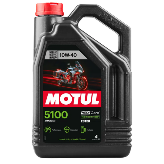 Motul 5100 4T 10W-30 10W-40 4 Stroke Motorcycle Engine Oil API SP Jaso MA2 4L