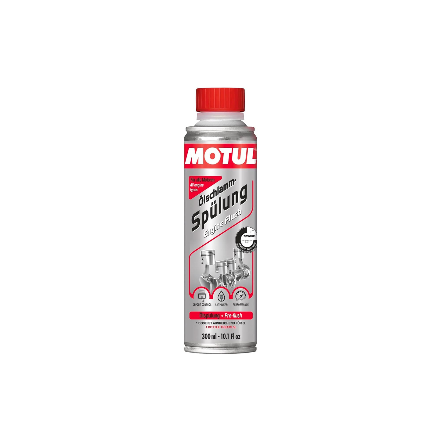 MOTUL Engine Clean Kit Diesel Engine Flush & Fuel System Cleaner Additive 600ml