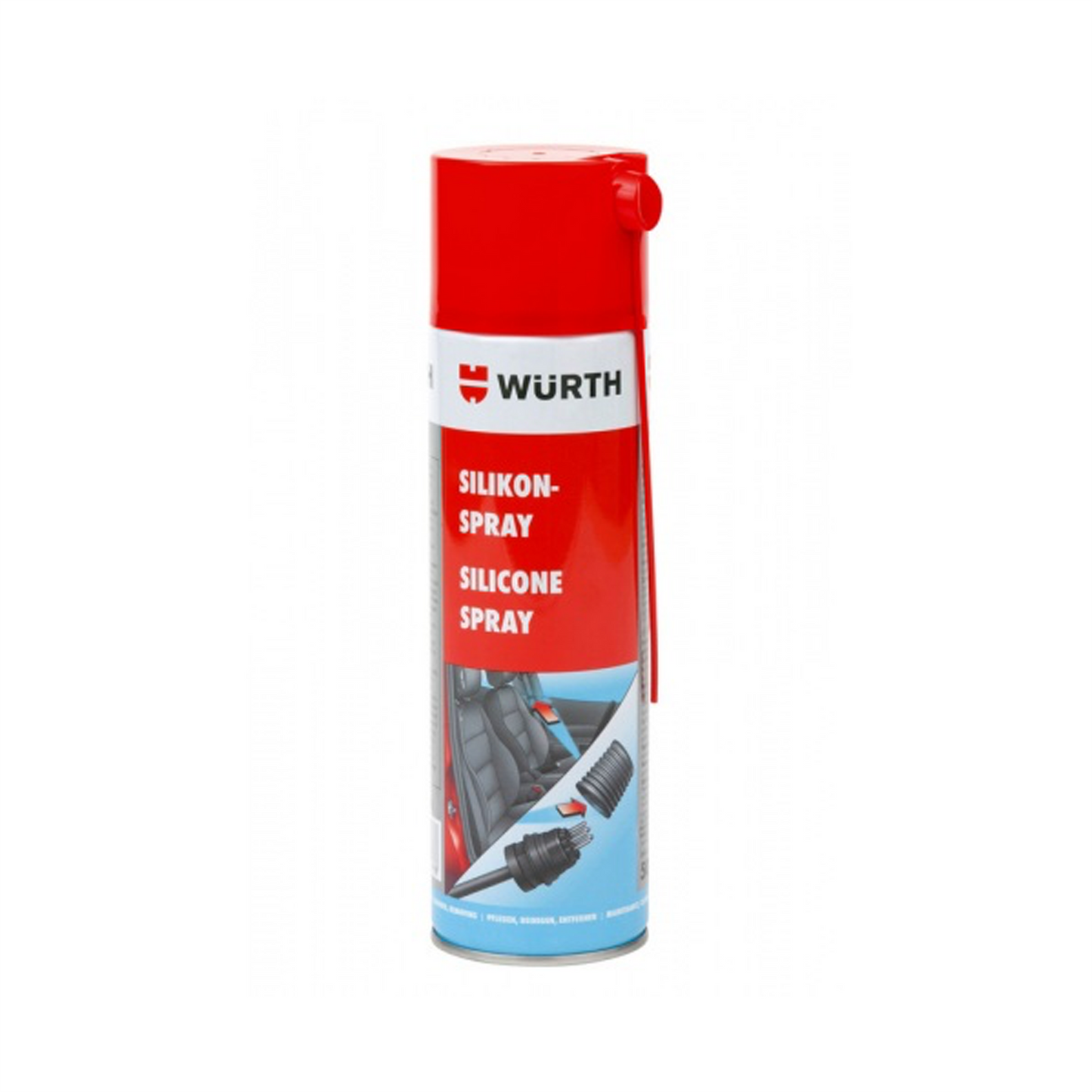 Wurth Silicone Spray 500ml Automotive Restore Protect Connections Plastic Rubber