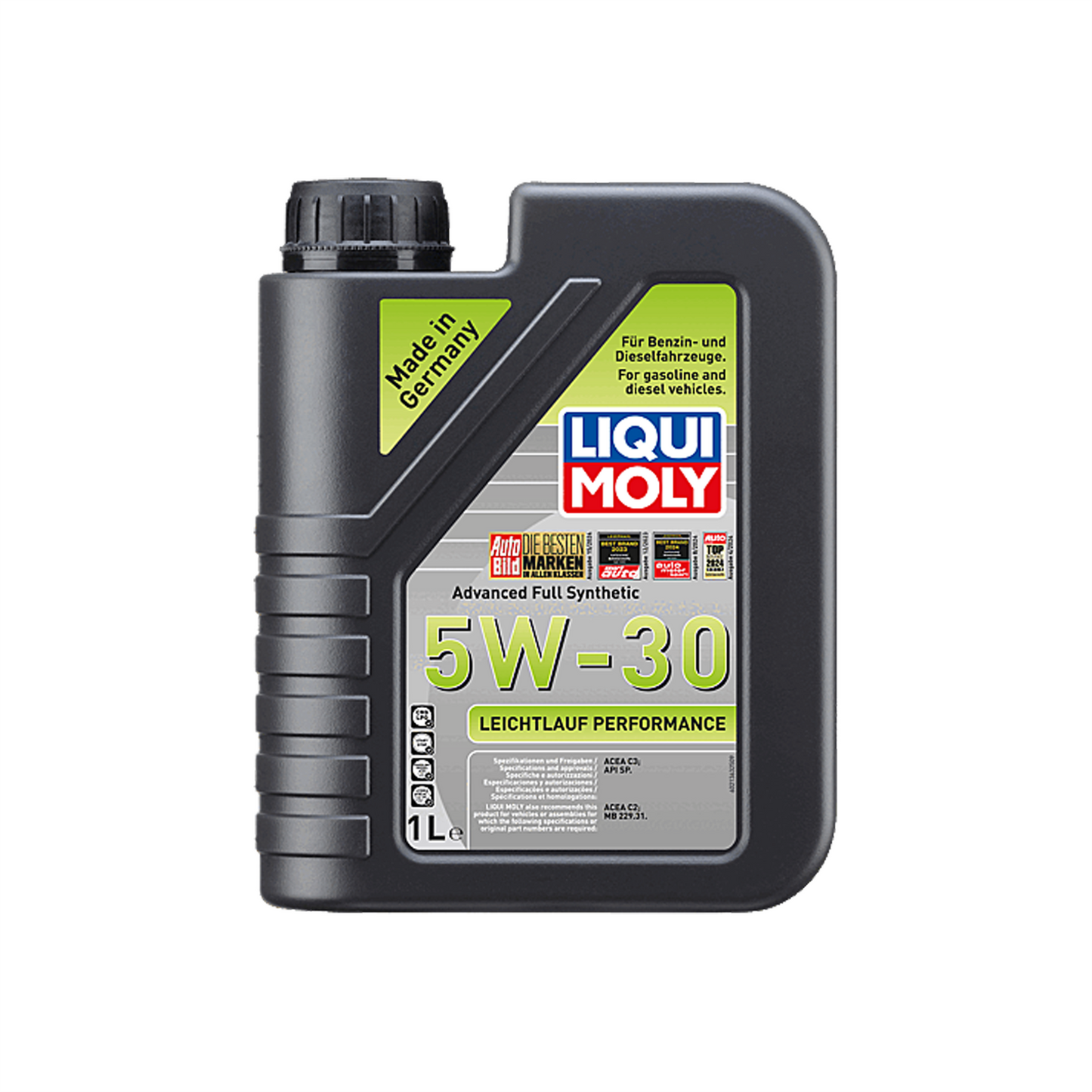 Liqui Moly 5W30 Fully Synthetic Engine Oil Leichtlauf Performance ACEA C2 C3 1L