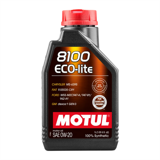 Motul 8100 ECO-LITE 0W20 Fully Synthetic Engine Oil GM dexos1 GEN3