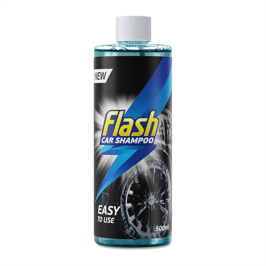 FLASH Car Shampoo Foam Wash Quick Safe & Effective on All Paintwork 500ml