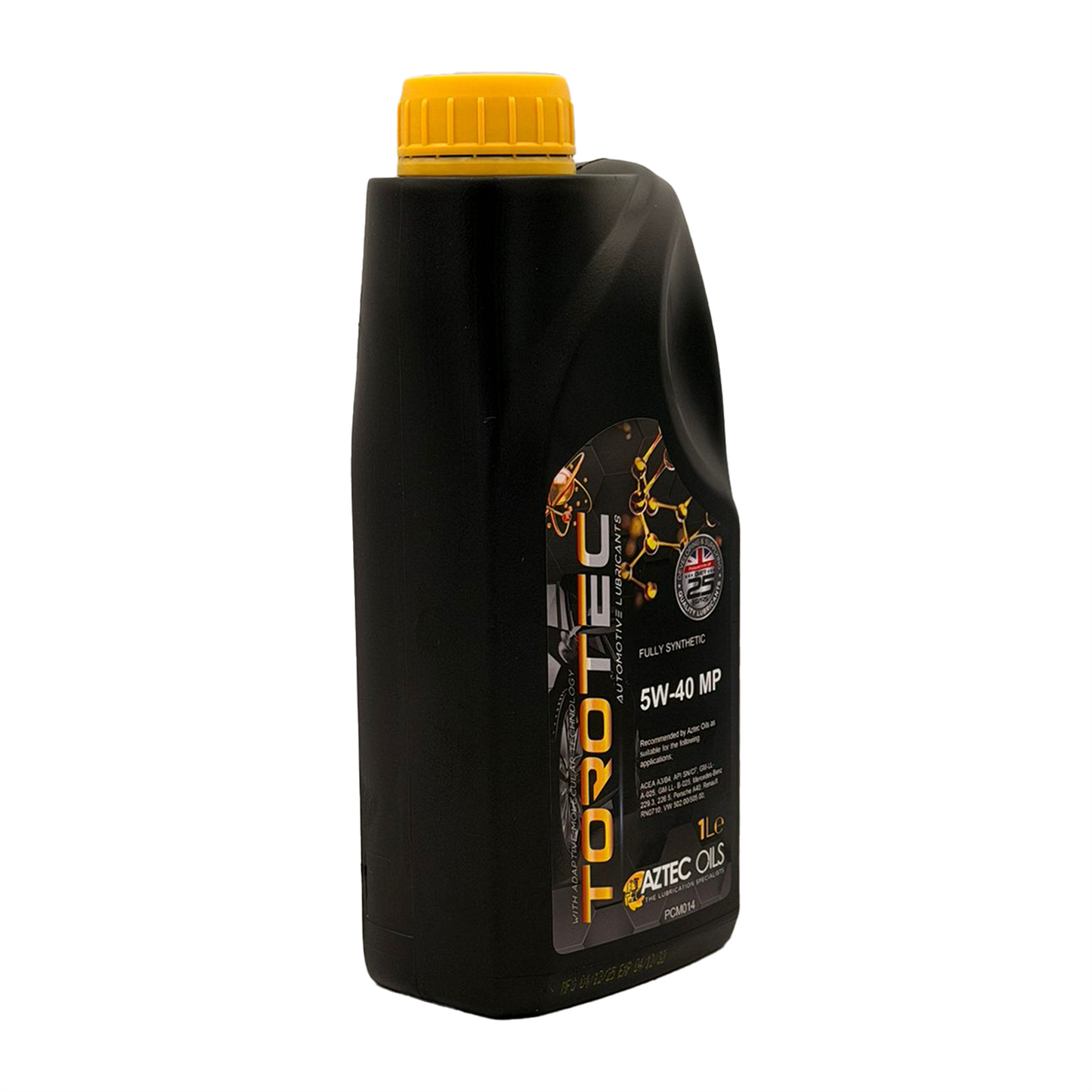Aztec 5W40 Fully Synthetic Engine Oil Torotec MP Acea A3/B4 RN0710 VW 502