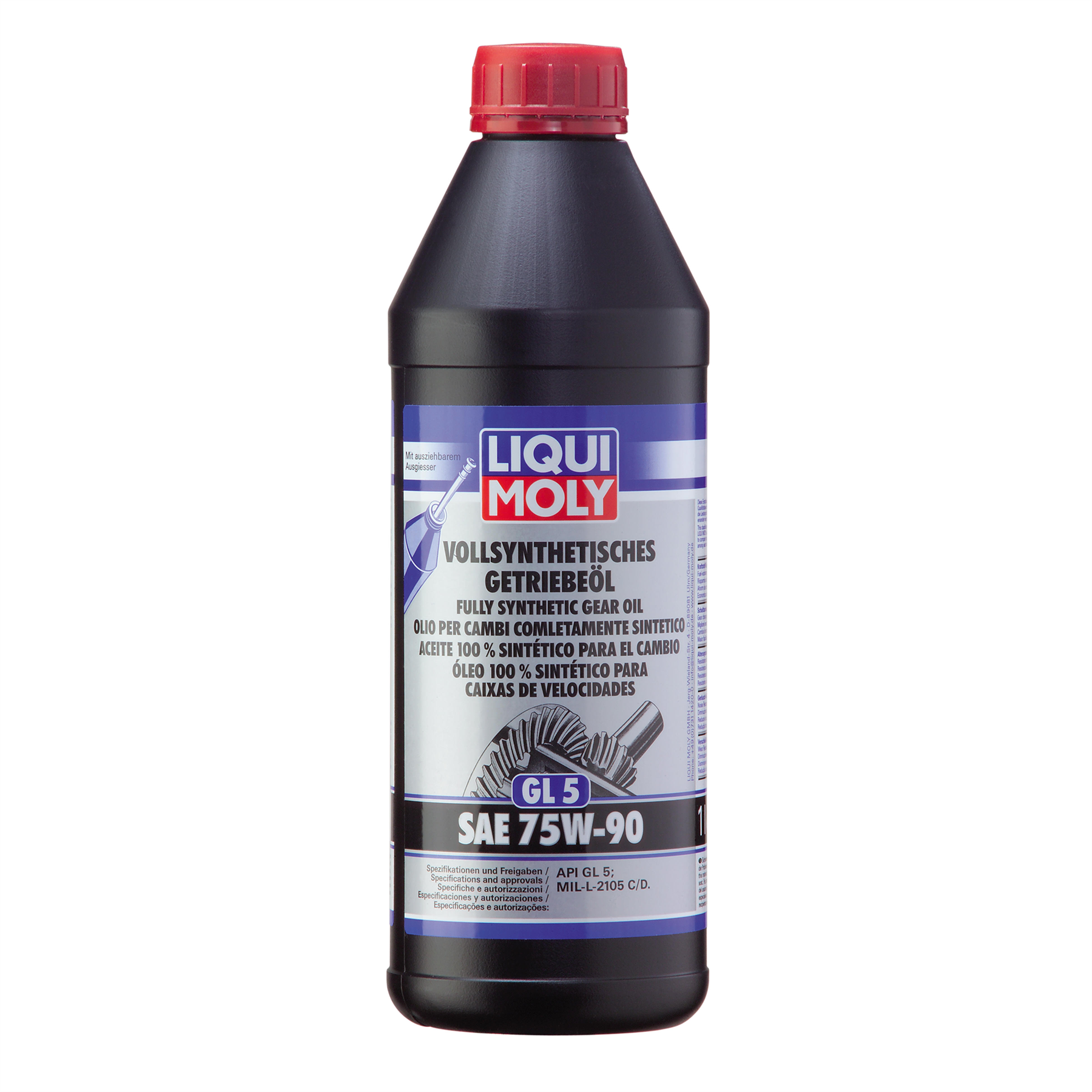 Liqui Moly 75W90 Fully Synthetic Gear Oil API GL5 MIL-L 2105 C MIL-L 2 – Blillov LTD