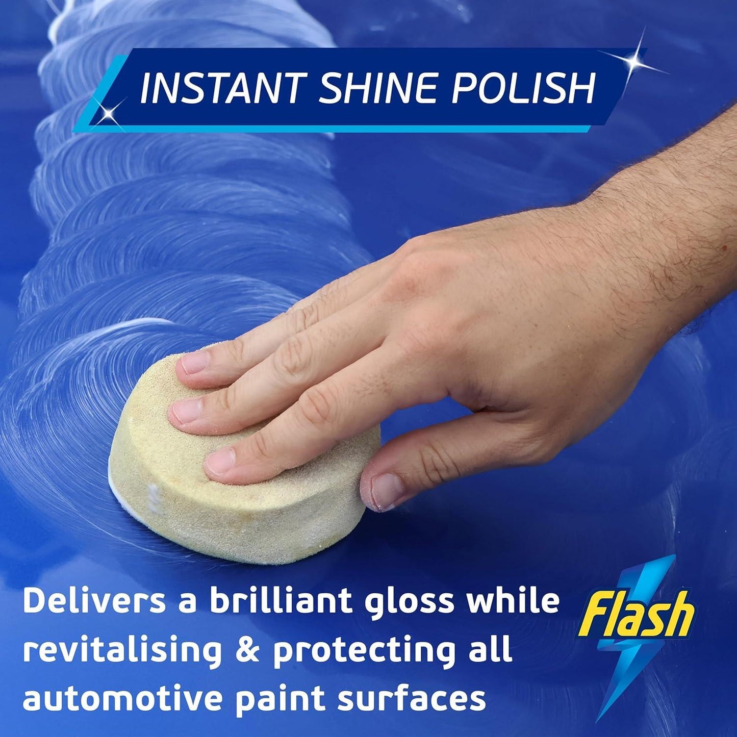 FLASH Car Polish High Gloss Instant Shine Paint Protection & Detailing 500ml