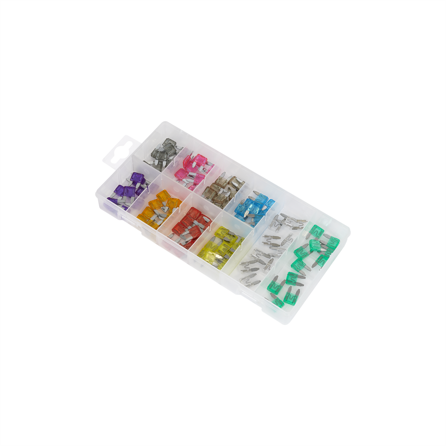 Sealey 100 Pcs Automotive Car/Motorbike STANDARD Fuse Assortment 2-30 Amp BCF100