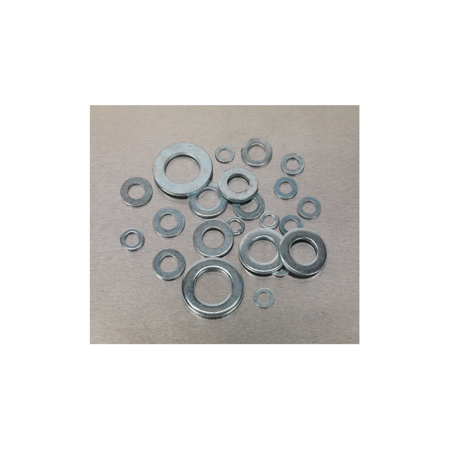 1070pcs Flat Washers Set Assorted Box Kit M4 M5 M6 M8 M10 M12 Stainless Steel
