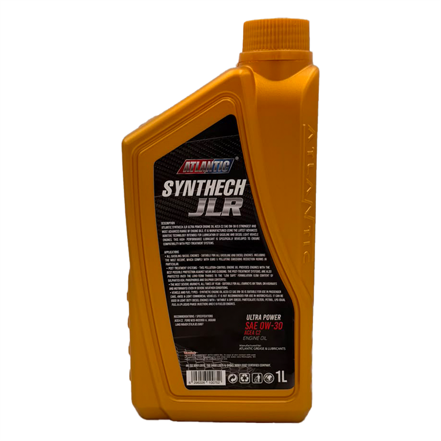 Atlantic 0W-30 Fully Synthetic Engine Oil Acea C2 Ford WSS-M2C950-A 1L