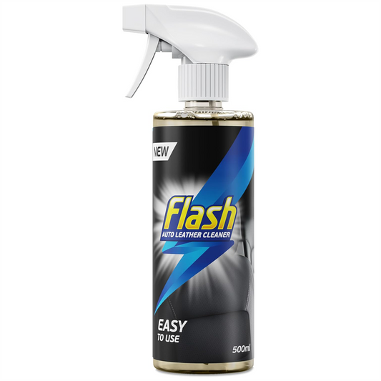 FLASH Leather Car Cleaner 500ml for Seats Wheel & Door Trims