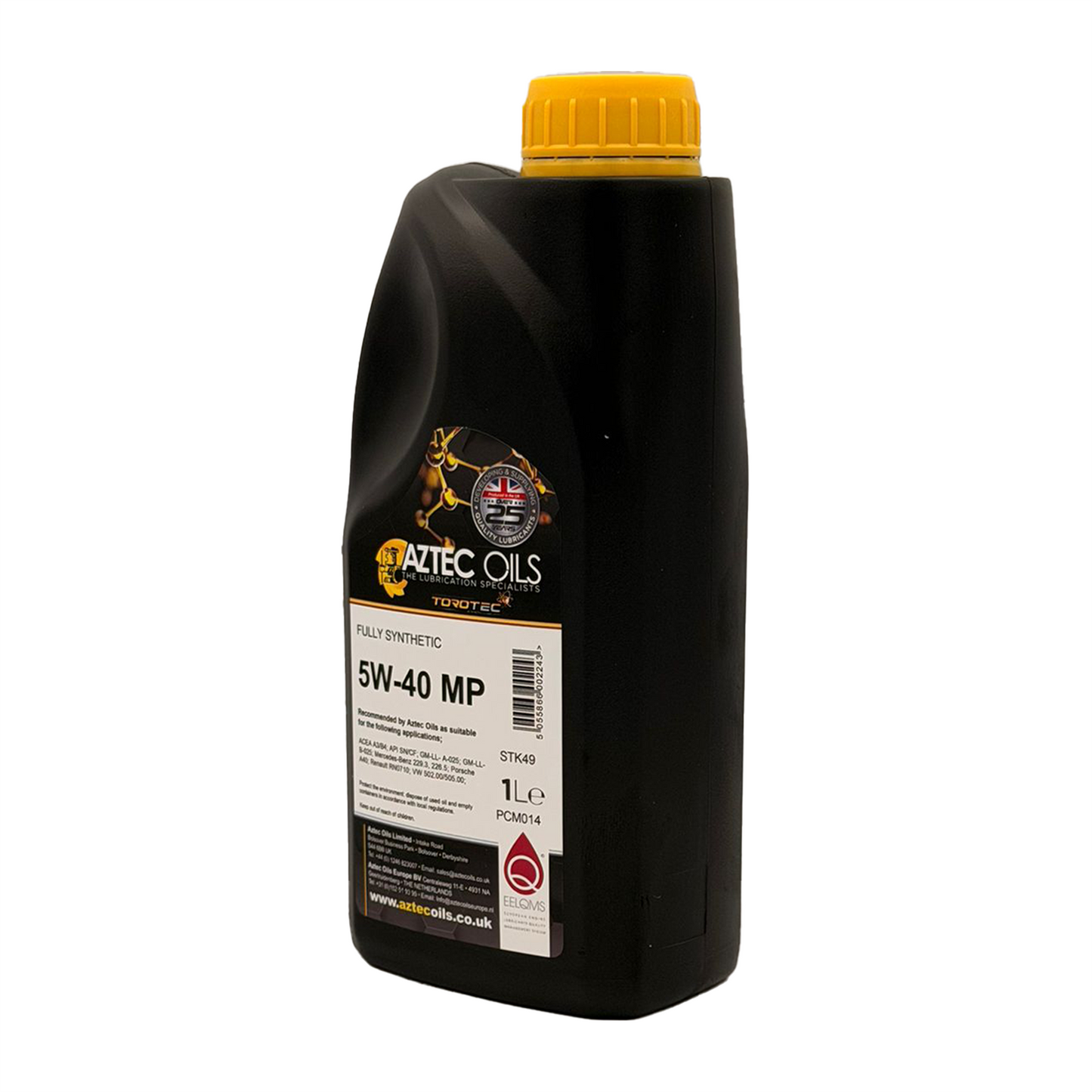 Aztec 5W40 Fully Synthetic Engine Oil Torotec MP Acea A3/B4 RN0710 VW 502