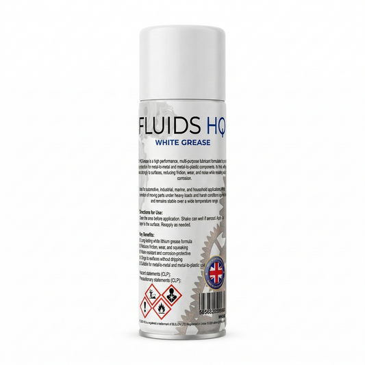 FluidsHQ White Grease Spray Multi-Purpose Maintenance Grease Lubricant 500ml